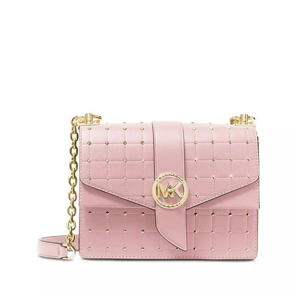 MICHAEL by Michael Kors Greenwich Small Convertible Crossbody in Smokey Rose - Picture 2 of 9